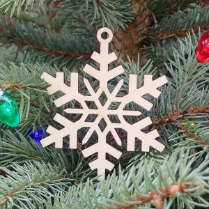 Drevená vianočná ozdoba na stromček hviezda 2, 73x89mm 9