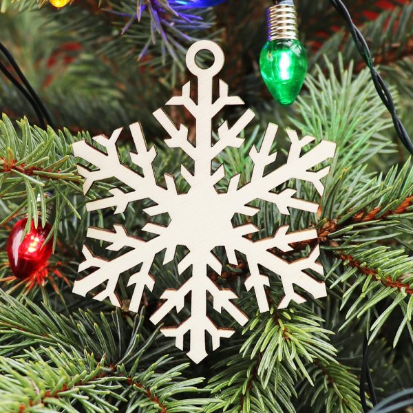 Drevená vianočná ozdoba na stromček hviezda 8, 70x90mm 3